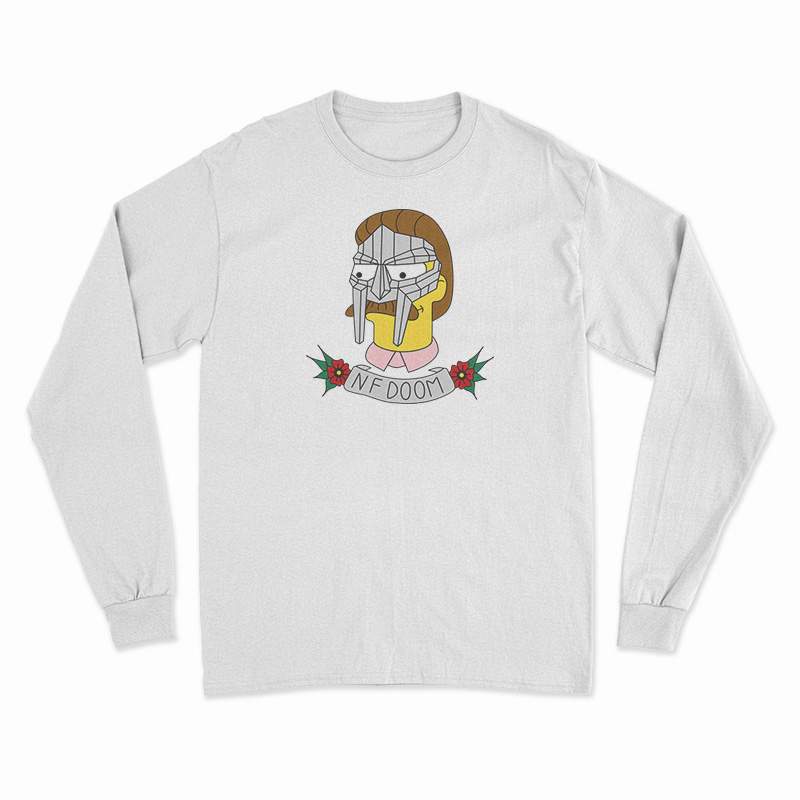 MF Doom Simpsons Ned Flanders NF Doom Long Sleeve T-Shirt