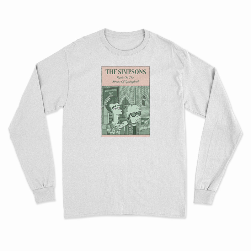 The Simpsons Panic In The Streets Of Springfield Long Sleeve T-Shirt