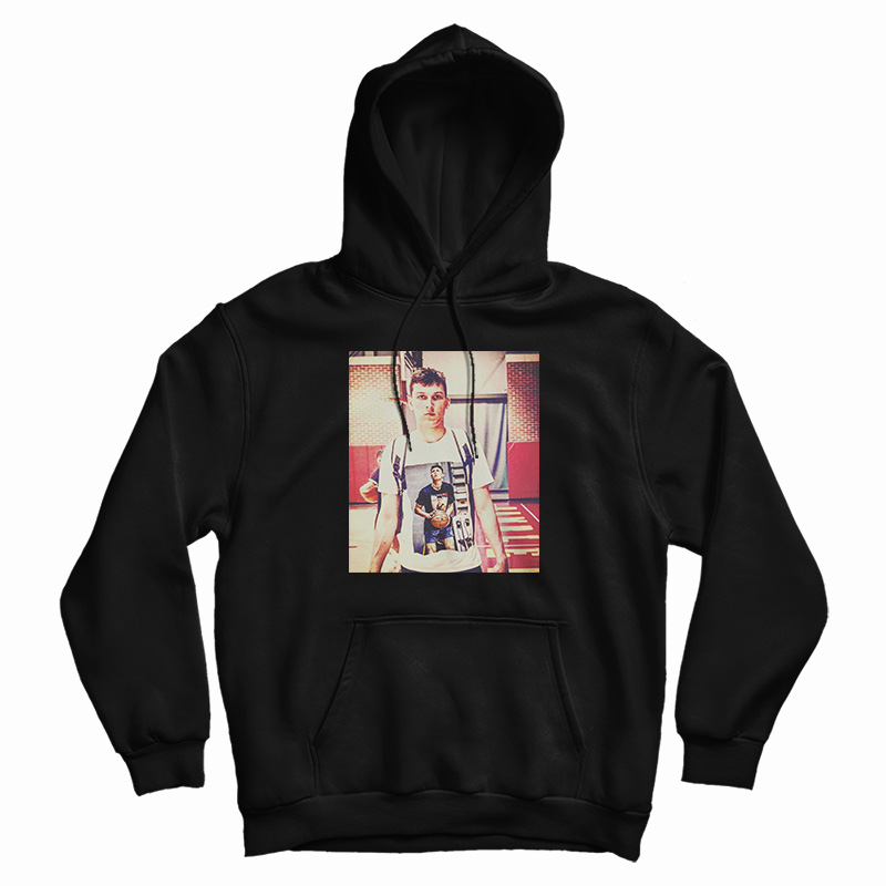 Tyler Herro Wearing Shirt Of Himself Hoodie