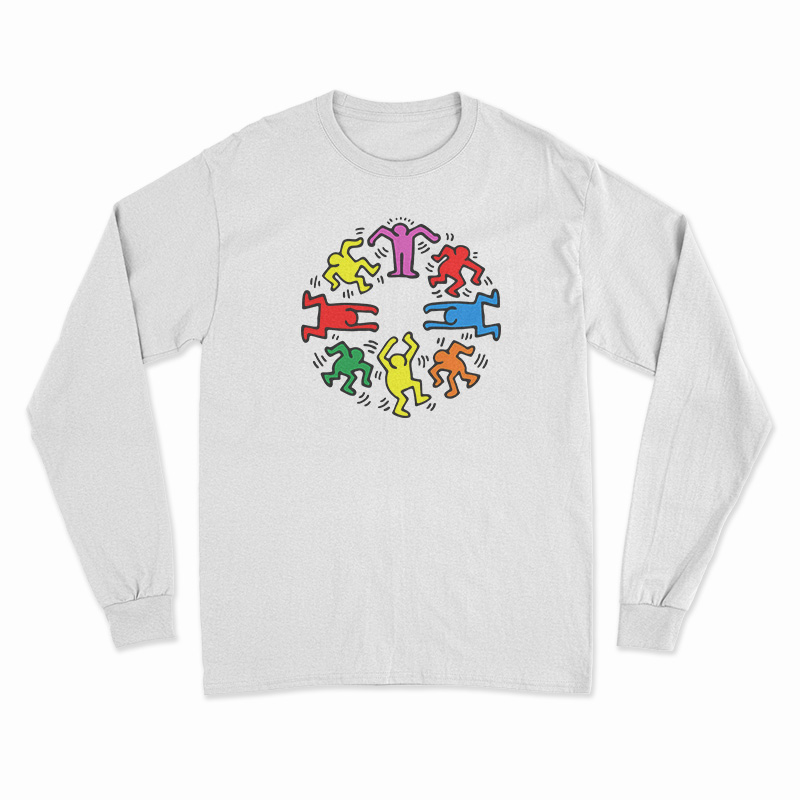 Keith Haring Dancing Long Sleeve T-Shirt