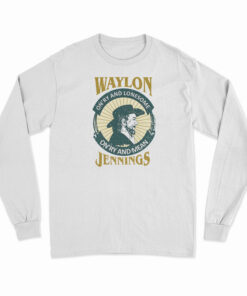 Waylon Jennings On'ry And Lonesome Distressed Long Sleeve T-Shirt