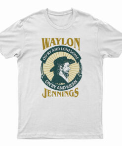 Waylon Jennings On'ry And Lonesome Distressed T-Shirt