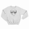 Wild Heart Embroidered Skulls Boyfriend Sweatshirt