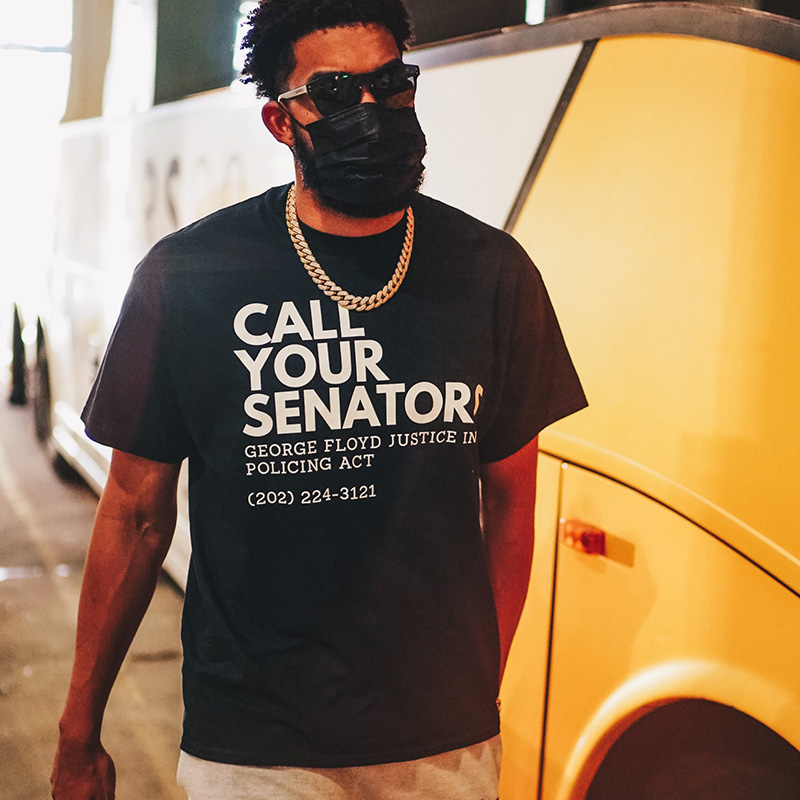 Call Your Senators George Floyd Justice In Policing Act T-Shirt