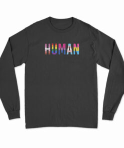 HUMAN LGBT Flag Long Sleeve T-Shirt