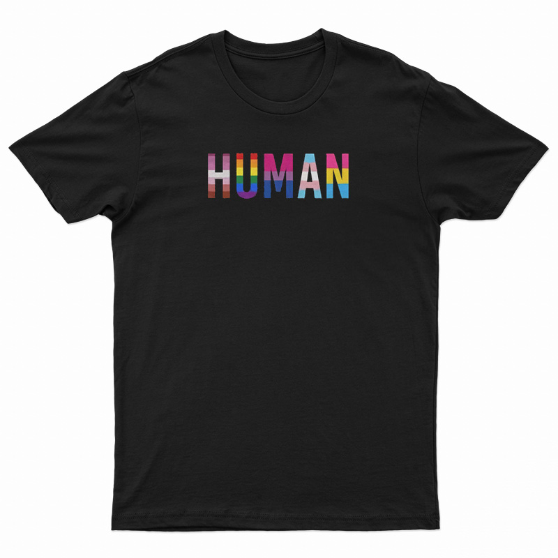 HUMAN LGBT Flag T-Shirt