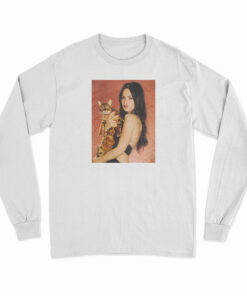 Megan Fox And Cats Long Sleeve T-Shirt