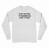 Thank You Pfizer I'm Vaccinated And Ready To Pfuck Long Sleeve T-Shirt