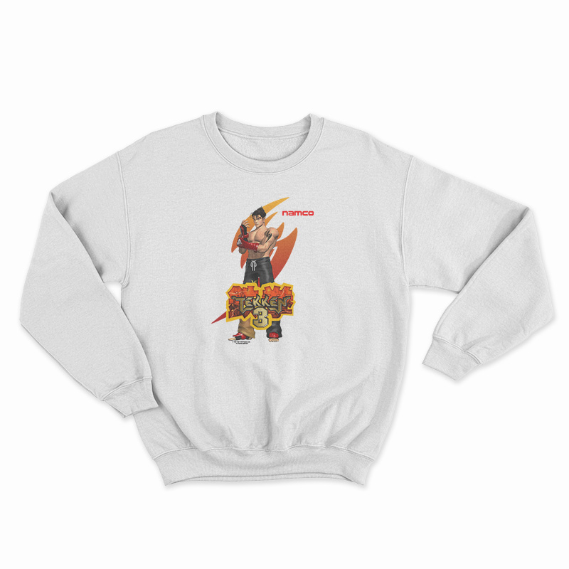 Vintage Namco Tekken 3 Grafis Anime Video Game Sweatshirt