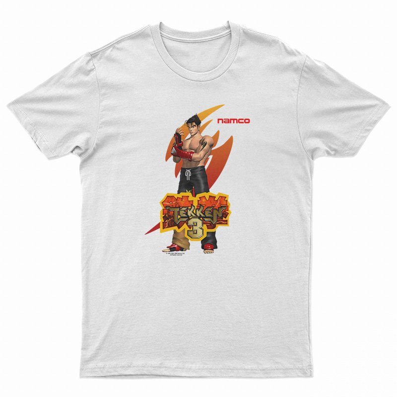 Vintage Namco Tekken 3 Grafis Anime Video Game T-Shirt