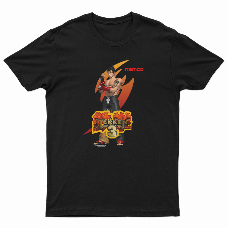 Vintage Namco Tekken 3 Grafis Anime Video Game T-Shirt