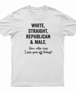 White Straight Republican And Male T-Shirt