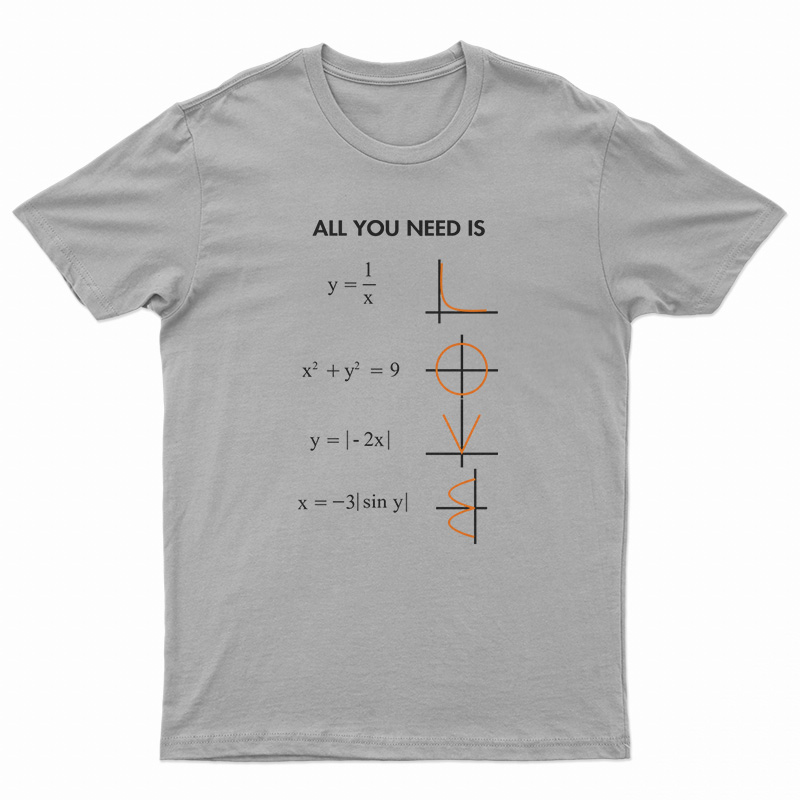 All You Need Is Love Math T-Shirt