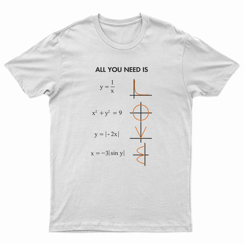 All You Need Is Love Math T-Shirt
