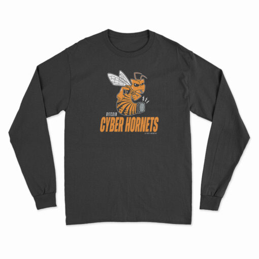 Bitcoin Cyber Hornets Long Sleeve T-Shirt
