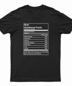 Brat Nutritional Facts T-Shirt
