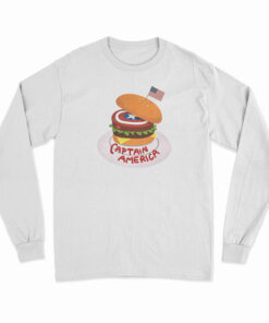 Captain America Burger Long Sleeve T-Shirt