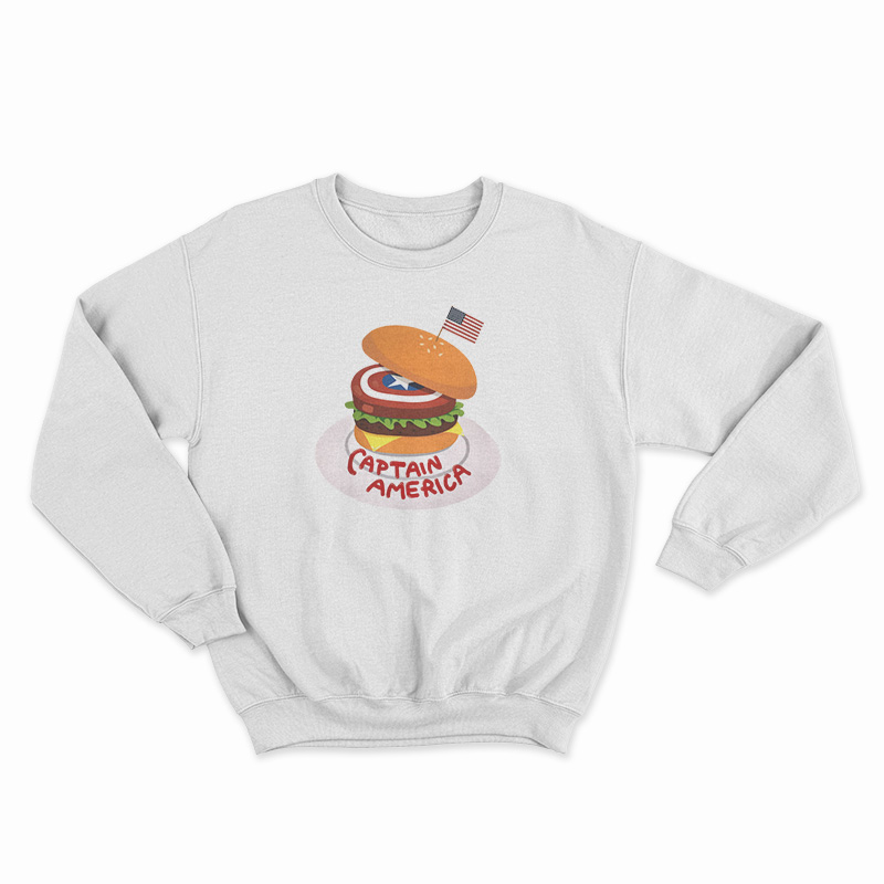 Captain America Burger Sweatshirt