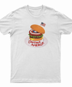 Captain America Burger T-Shirt