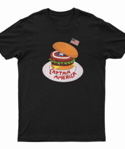 Captain America Burger T-Shirt
