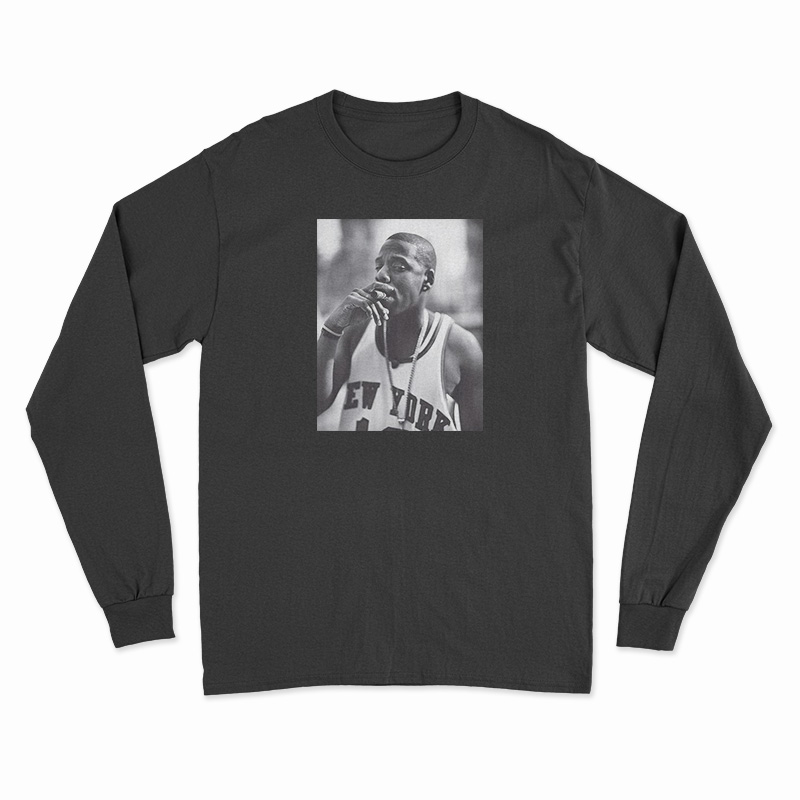 Jay-Z Smoking Cigar Long Sleeve T-Shirt