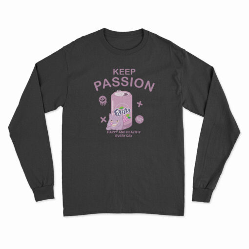 Keep Passion With Ghost Pokemon Gengar Purple Fanta Long Sleeve T-Shirt