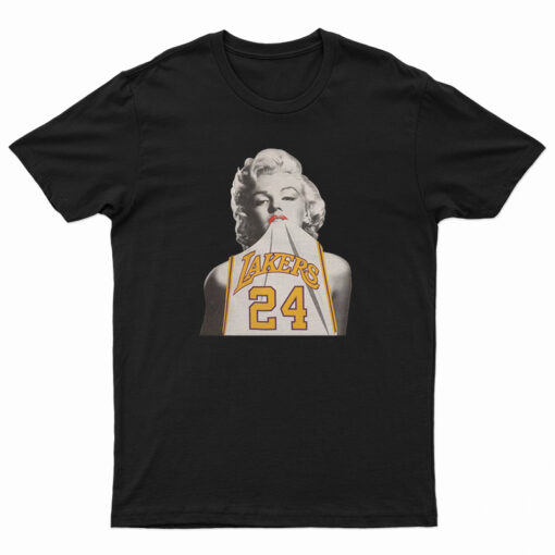 Marilyn Monroe Lakers 24 Kobe Bryant T-Shirt