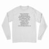 Now You Have A Friend In The Diamond Business Long T-Shirt
