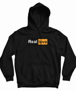 Real Love Pornhub Logo Parody Hoodie