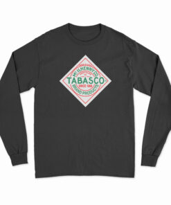 Tabasco Hot Sauce Logo Long Sleeve T-Shirt