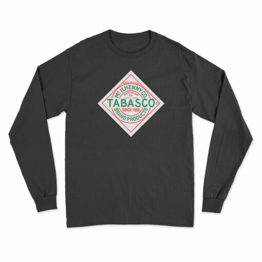 Tabasco Hot Sauce Logo Long Sleeve T-Shirt