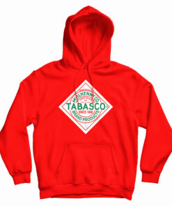 Tabasco Hot Sauce Logo Hoodie