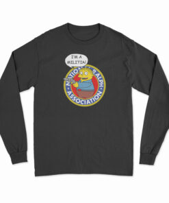 The Simpsons Ralph Wiggum I'm A Militia Long Sleeve T-Shirt