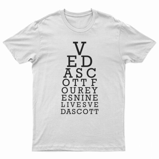 Eye Chart Veda Scott T-Shirt