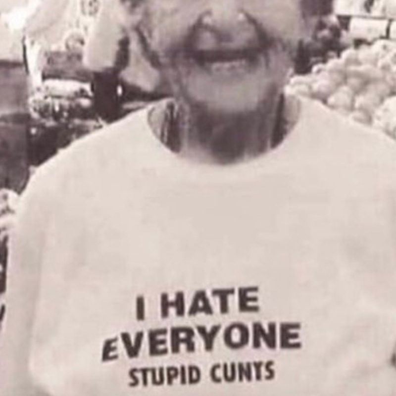 I Hate Everyone Stupid Cunts T-Shirt