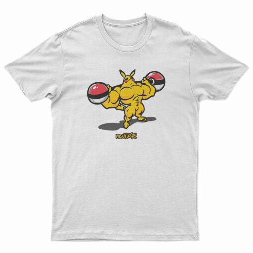 Pika Huge Buff Pikachu Pokemon T-Shirt