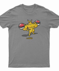 Pika Huge Buff Pikachu Pokemon T-Shirt