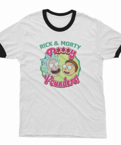 Rick And Morty Pussy Pounders Ringer T-Shirt