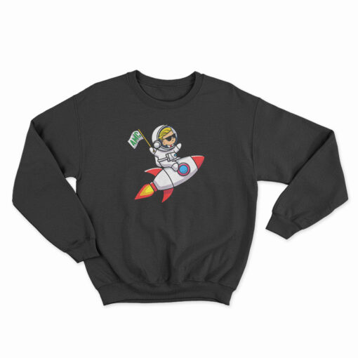 Spaceship To The Moon AMC Stock Investor Sweatshirt
