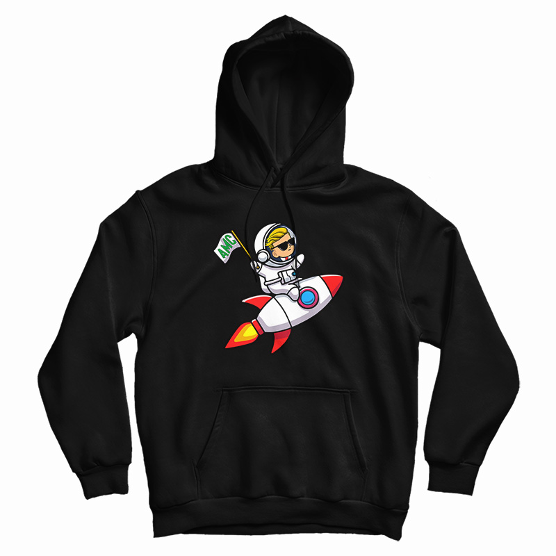 Spaceship To The Moon AMC Stock Investor Hoodie