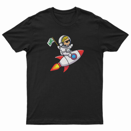 Spaceship To The Moon AMC Stock Investor T-Shirt