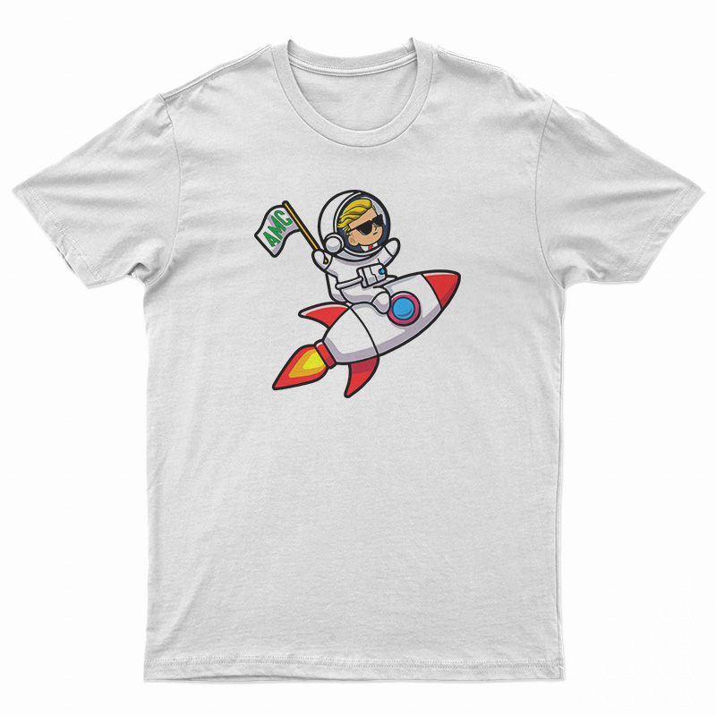 Spaceship To The Moon AMC Stock Investor T-Shirt