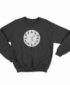 24 Hours Sexual Positions Wall Clock Sweatshirt