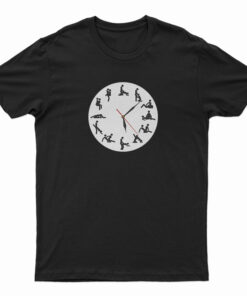 24 Hours Sexual Positions Wall Clock T-Shirt