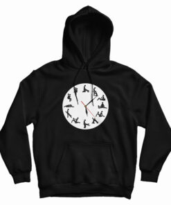 24 Hours Sexual Positions Wall Clock Hoodie