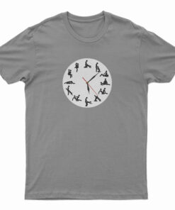24 Hours Sexual Positions Wall Clock T-Shirt