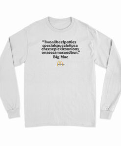 Blue Collar Harvey Keitel Big Mac Long Sleeve T-Shirt