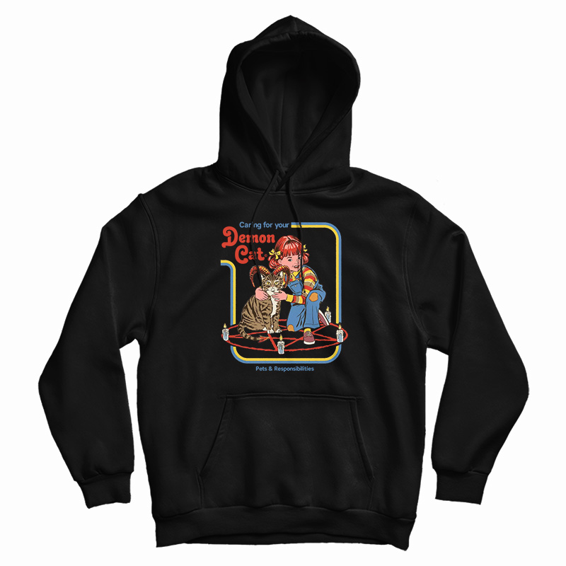 Caring For Your Demon Cat Hoodie