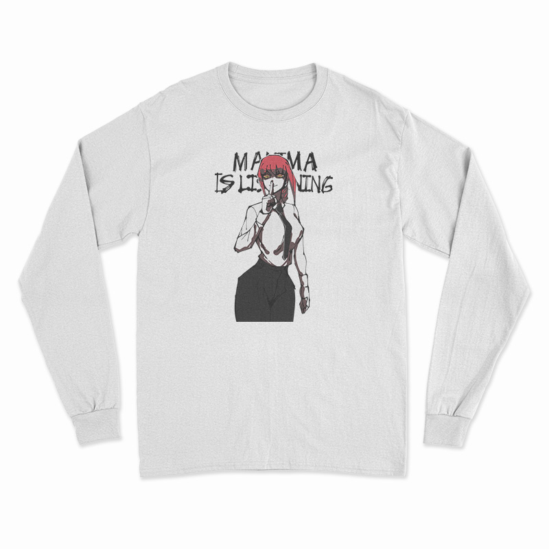 Chainsaw Man Makima Is Listening Long Sleeve T-Shirt
