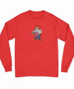 Herbie Husker Nebraska Cornhuskers Mascot Logo Long Sleeve T-Shirt